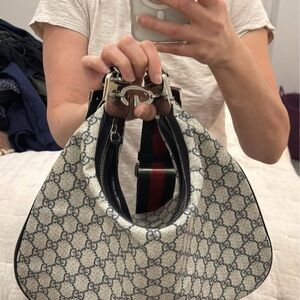 Gucci Beige and Black Shoulder Bag